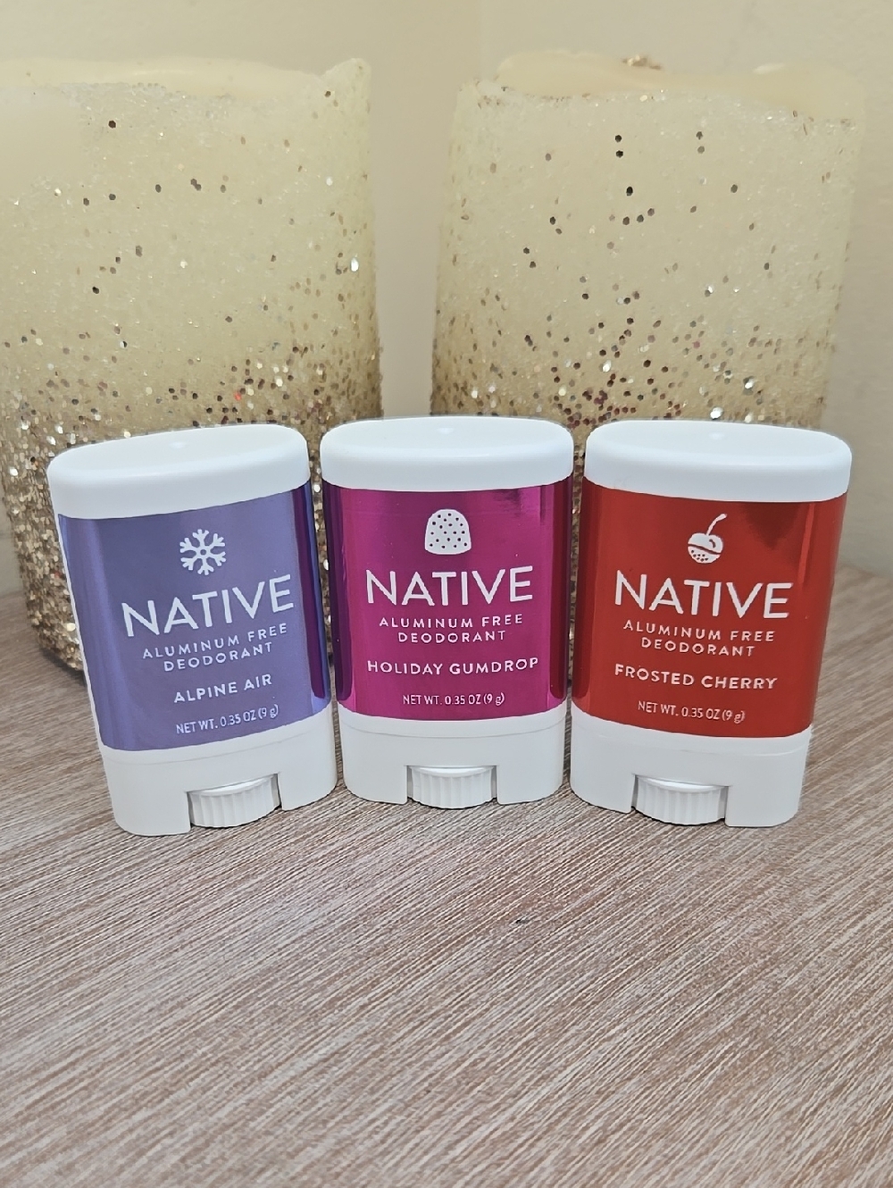 NEW Native Mini Aluminum Free Deodorant Trio